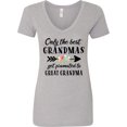 thumbnail image 3 of Inktastic Only the Best Grandmas Get Promoted to Great Grandma Women's V-Neck T-Shirt, 3 of 5