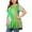 Tie-Dye, variant on Pntutb Women's Plus Size Tops Tie-Dye Print Short Sleeve V-Neck Blouse Pleated Hem Shirt