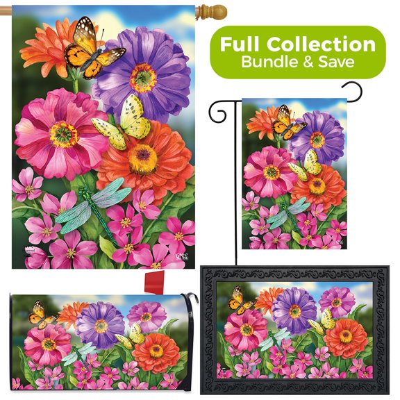 Briarwood Lane Zinnias in Bloom spring Design Collectin