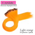 thumbnail image 2 of Highlights Straight Clip in Hair Extensions Heat-Resistant Synthetic Hair in Multiple Color, 2 of 6