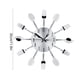 thumbnail image 4 of Reloj Acero Inoxidable Cubiertos Reloj Cuchillo Y Tenedor Cuchara Reloj De Pared Decoración De Cocina Plata, 4 of 7