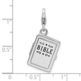thumbnail image 5 of Sterling Silver 3-D Enameled Opening Bible Lobster Clasp Charm (Moveable) for Charm Bracelet, 5 of 5