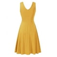 thumbnail image 2 of Haute Edition Women's Sleeveless Scoop Neck A-Line Skater Jersey Dress with Plus, 2 of 4
