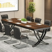 Tribesigns Rectangular Conference Table for 6-8 People, 78" Large Wood Seminar Table for Home Office
