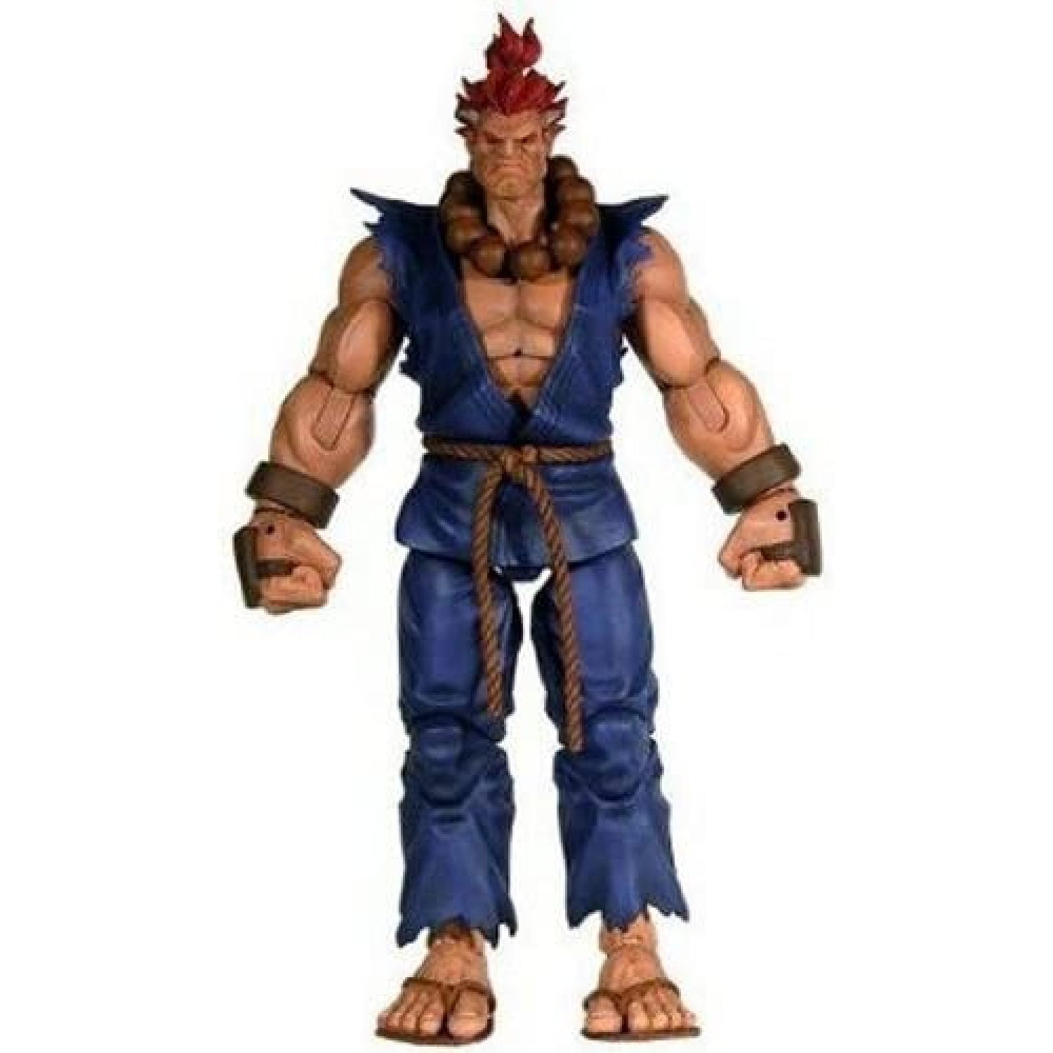 Series 4 Akuma Action Figure, Codllyne Akuma Red Hair and Blue Outfit  action figure. You might not be able to defeat Akuma in battle, but you can  own him as pa 