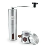 Hello Cucina Manual Coffee Grinder with Adjustable Settings – Conical Burr Mill