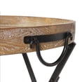 thumbnail image 2 of hometrends Wood and Metal Round Folding Table, 2 of 4