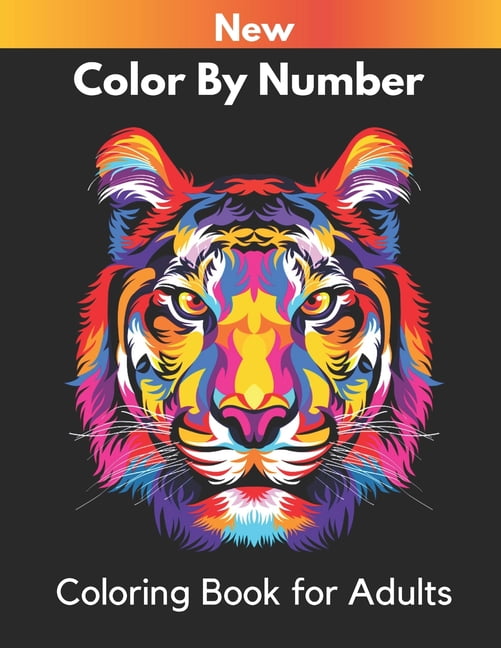 New Color By Number Coloring Book for Adults An Adults Color By number