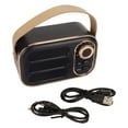 thumbnail image 2 of Altavoz , Altavoz Inalámbrico Vintage Modo De Reproducción Múltiple Compacto Sonido HiFi Para Computadora Portátil Para El Hogar, 2 of 7