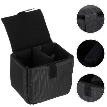 MUSEYA Large Lens Case Professional Photography Lens Pouch Black 1Set