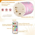 thumbnail image 5 of Yayeee Flameless Candles with Remote Flickering Battery Operated Multi Color Changing, Ice Cream Rainbow Pattern, 5 of 7