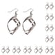 thumbnail image 1 of Jumpingount 1 par de pendientes colgantes, joyería femenina, suministro a juego, regalos para amigas, decoraciones clásicas para mujer, plata 10piezas, 1 of 6