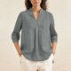 thumbnail image 5 of TaTaai Women's 3/4 Sleeve Printed Top, Casual Loose Style, Smocked Cuffs, Soft Fabric, Versatile for Spring Winter Dating Wedding Vacation Gift, 5 of 8