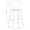 thumbnail image 3 of SAFAVIEH Blanchard Modern Counter Stool, White, Set of 2 (21.3 in. W x 20.2 in. D x 37.5 in. H), 3 of 12
