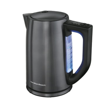 Hamilton Beach Variable Temperature Electric Kettle, 1.7 Liter Capacity, Black Stainless Steel, 41027R