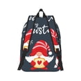 thumbnail image 3 of Balery Three Cute Christmas Gnomes Vintage Canvas Backpack for Men and Women - Large Capacity, Durable Travel Laptop Bag for School, Work, Hiking, and Outdoor Activities, 3 of 7