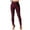 Wine-21, variant on REALiKUN Women's Elastic High Waist Legging Pants Split Hem Elegant Skinny Trousers