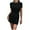 Black, variant on Party Dress Short Sleeve Women Casual Bodycons Round-Neck Solid Short Leeve Mini Dress Wedding Guest Dress Regular Midi Dresses, Style 19931, Khaki S
