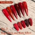 thumbnail image 4 of Set de esmaltes en gel Double Rhythm, 6 unidades, 15 ml, del mismo color, misma botella, 4 of 9
