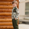 thumbnail image 5 of CAICJ98 Toddler Baby Boy Hunting Outfit Duck Half Zip Stand Collar Long Sleeve Sweatshirt Pants Set 2 Fall Camouflage Clothes (Green,12-18 Months), 5 of 5