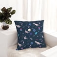 thumbnail image 6 of Yiaed Space Dinosaur Print Pillow Covers Super Soft Decorative Square Throw Pillow Covers Case Cushion Covers for Sofa Couch Bedroom Car Decor（No pillow core）-12"x12", 6 of 7