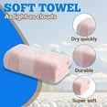thumbnail image 3 of AUQ Wash Gags for Body,Dense Cotton Yarn Weave Wash Rags for Body,Smooth Even Stitched Surface Hand Towel,Pink,29.53*13.78*0.39in, 3 of 7