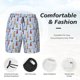 thumbnail image 3 of Fotbe Sailboats And Seagulls Traje de Baño para Hombre – Shorts de Natación de Secado Rápido con Forro y Bolsillos-Small, 3 of 6