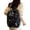 Black, variant on Bow Print Nylon Backpack, Lightweight Large Capacity Casual Daypack, Multi Pocket Adjustable Shoulder Strap Bookbag for School Daily Travel