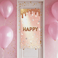 thumbnail image 5 of Sparkling Glittery Happy Banner with Dripping Effect Party Background Decor for Birthday Celebrations Photo Props Party Supplies Decorations, 5 of 8