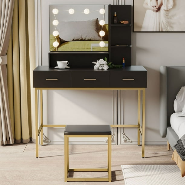 Black Vanity Table