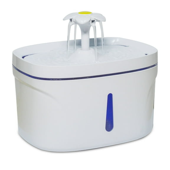 Ultra Quiet Cat Water Fountain, 84oz/2.5L Large Capacity, 2 Replacement Filters Water Dispenser, 3 Flow Design, Multiple Pets