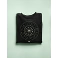 thumbnail image 3 of Zodiac Wheel Emoji - Astrology Horoscope Constellation Women's Sweatshirt, 3 of 4