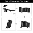 thumbnail image 6 of Topbuy Foldable Sun Shading Chaise Lounge Chair Adjustable Beach Recliner Black, 6 of 10