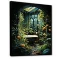 thumbnail image 2 of Designart "Bathroom botanic Retreat I" Bathroom Floater Framed Canvas Print, 2 of 7