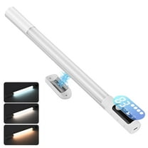 1 Pack Rechargeable Under Cabinet Lighting, LED Closet Lights Motion Sensored with Digital Display, 3 Color Dimmable Indoor Under Cabinet Lighting Wireless for Kitchen, Magnetic Mounting