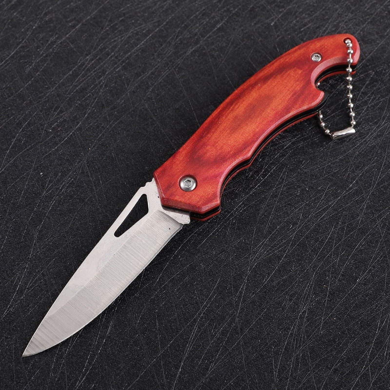 Porte-clés EDC Tout-en-un En Titane - Mousqueton, Couteau Pliant, Décapsuleur - Modèle KC-DT3