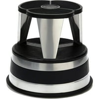 Cramer Kik-Step Steel Step Stool, 350 lb cap, 16" dia. x 14 1/4h, Silver