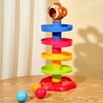 thumbnail image 5 of Toddlers Kids Ball Drop Toys，layer Roll Track Swirling Ball Tower Infants Educational Development Toys with Music, 5 of 5