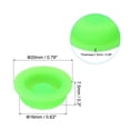 thumbnail image 2 of Uxcell 0.63" LED Flashlight Switch Cap, 4 Pcs Silicone Soft Boot Cap Cover, Luminous Green, 2 of 6