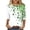 Green 1, variant on St Patricks Day Shirts Women Tie Dye 3/4 Sleeve Irish Shamrock Casual Tees Clover Graphic Paddys Tops