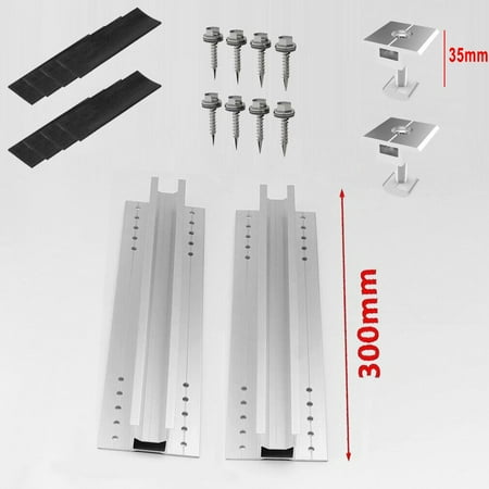 

Sufanic Solar Panel Module Aluminum Bracket Rail Trapezoidal Sheet Mounting Rail 12inch
