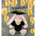 thumbnail image 5 of DolliBu Baby Pink Rabbit Graduation Plush Toy - Soft Huggable Graduation Stuffed Animal Dress Up Gown and Cap with Tassel Outfit - Cute Congratulatory Graduation Gift - 8 Inches, 5 of 6