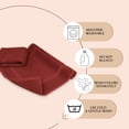 thumbnail image 4 of Canadian Linen Yukon Bath Mats, 2 Pack, 20"x34", Cotton Washable Soft Absorbent Lightweight Quick Dry Bath Shower Mats, Picture Frame Design, Burgundy, 4 of 9