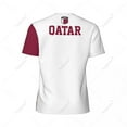 thumbnail image 3 of Exclusive design Qatar Flag Grain 3D Printed Men For Running Bike Soccer Tennis Fitness Sports tshirt Mesh Fans Short T-shirt, 3 of 8