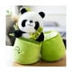 thumbnail image 3 of Simpático Muñeco Panda Y Almohada De Felpa De Bambú 35 cm VERDE OSO POLAR, 3 of 4