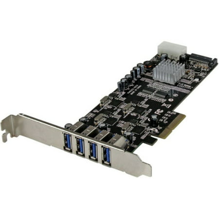 StarTech 4-Port PCI Express (PCIe) SuperSpeed USB 3.0 Card Adapter with 4 Dedicated 5Gbps