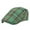 Green, variant on Men's Classic Herringbone Tweed Wool Newsboy Plaid Ivy Hat Navy