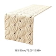 thumbnail image 4 of Table Runner,Embroidered Pumpkin Themed Thanksgiving Table Strip with Even Laying Fabric,Stain Resistant Dining Decor for Family Holiday Party Table Setting(Beige,72×13in), 4 of 7