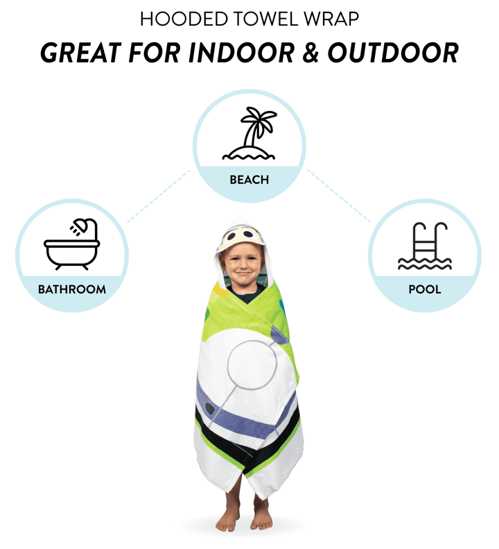 Buzz lightyear towel hooded hot sale