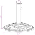 thumbnail image 4 of Base de paraguas VidaXL redonda de hierro fundido de 9 kg para exteriores Ø40 cm, 4 of 9